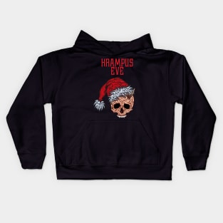 Krampus Eve Skull Skull Christmas Hat Kids Hoodie